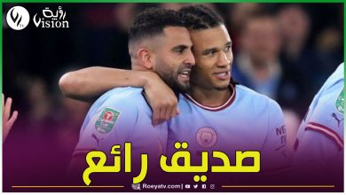 صورة “ناثان أكي” مدافع مانشستر سيتي: محرز صديق رائع وأحاول دائما مشاهدة مبارياته مع الأهلي